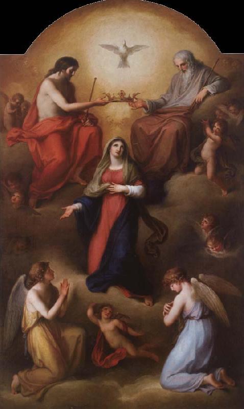 Angelika Kauffmann Die Kronung Mariens durch die Heiligste Dreifaltigkeit oil painting image